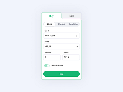 Trading Section Design for a Stock Exchange Website app buy crypto design exchange figma finance fintech section sell stock ui ux website