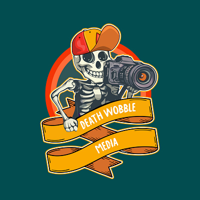 Death Wobble Media Logo Design branding graphic design logo design marketing