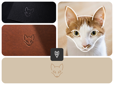 Cat Logo app branding cat design flat graphic design icon illustration logo pet ui vector