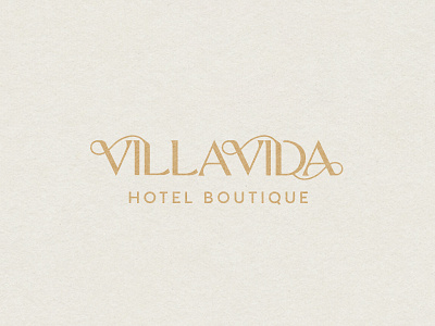 Villavida Hotel boutique dominican republic hotel hotel boutique logo logotype type illustration