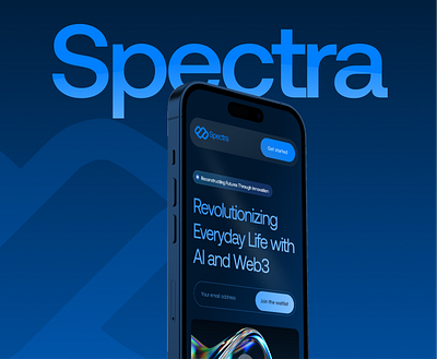 Spectra Landing Page branding design figma graphic design landing page logo ui ui design uiux ux ux design web design website