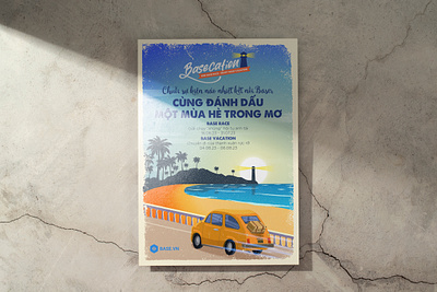 Company Trip Key Visual lighthouse phanthiet propaganda retro saigon sea summer tropical viennguyendesign vintage poster