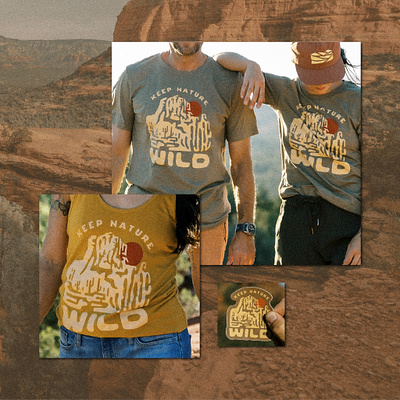 Wild Collection | Wild Mesa apparel design apparel graphics branding collection desert graphic art graphic design hand drawn illustration logo minimalist nature print design product design product graphics