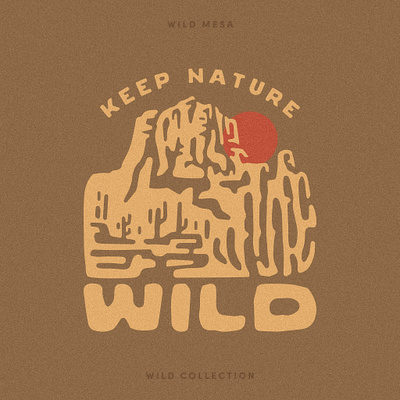 Wild Collection | Wild Mesa apparel design apparel graphics branding collection desert graphic art graphic design hand drawn illustration logo minimalist nature print design product design product graphics