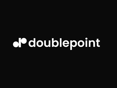 d & p for double point branding circle d dot double finance financial letter lettermark logo mark marka p point trading