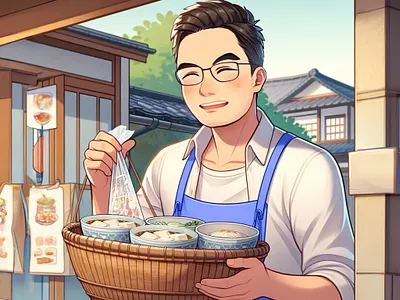 Elmbe - Happy Women's Day 8/3 animation anime style cartoon drawing japanese style portrait drawing retro saigon vietnamese food womens day