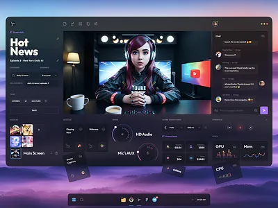 Control panel for animated lives