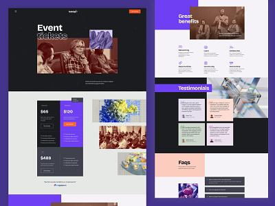 Ticketing Page - Events & Conference Website conference design event framer noocode pricing pricing page responsive design subscriptions tech event ticket ticketing page ui web design webflow
