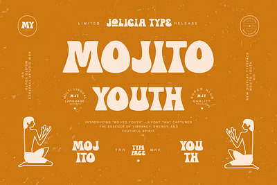 Mojito Youth | Vintage Retro Font | Free To Try Font free font youthful