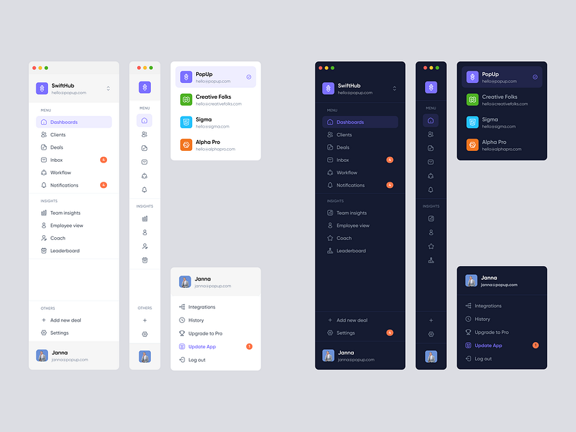 Browse thousands of Menu UI images for design inspiration | Dribbble