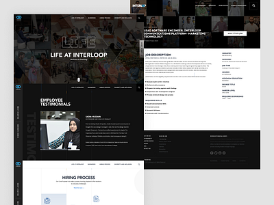 Interloop Limited Career page - UI Redesign