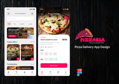 Pizzaria Rebranding | Logo & Mobile App branding digitaldesign graphic design logo mobile app mobile app design pizza shop pizzaria ui ux