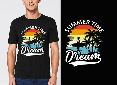 Summer Tshirt Design beach branding custom t shirt design graphic t shirt illustration logo summer tshirt vdesign t shirt t shirt design typography ui