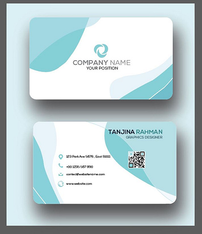 Business card 3d branding graphic design logo