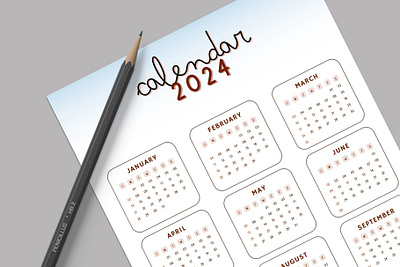 Calendar Templates 2024 grid