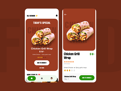 Street food app design app design food simple ui ux