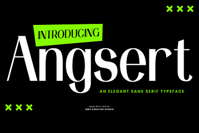 Angsert – An Elegant Sans Serif Typeface angsert font