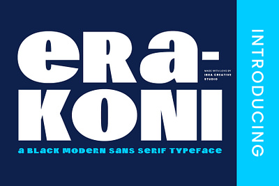 Erakoni – A Black Modern Sans Serif Typeface erakoni font