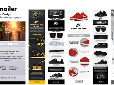 E-mailer Design emailer graphic design logo nike puma