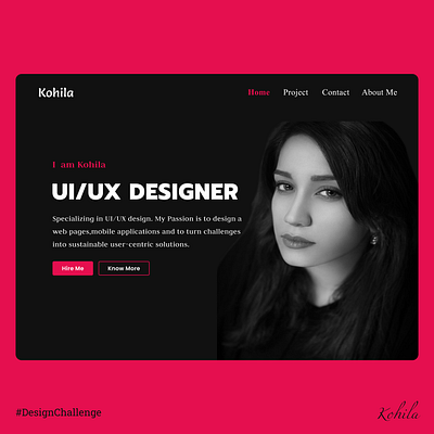 Landing Page - Design challenge 3 figma landing page ui ui design ui ux user experience user interface website design