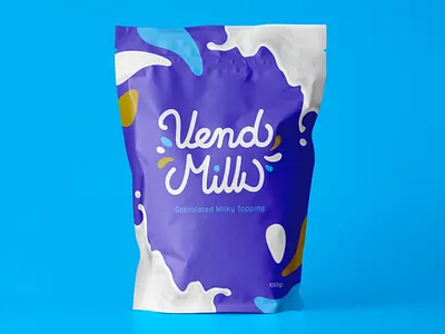 Vend Milk Packaging Concept beverage bosnia brand brand and identity brand identity branding design europe granulated herzegovina iilustration label logo logocollection machine milk packaging pattern vend vending