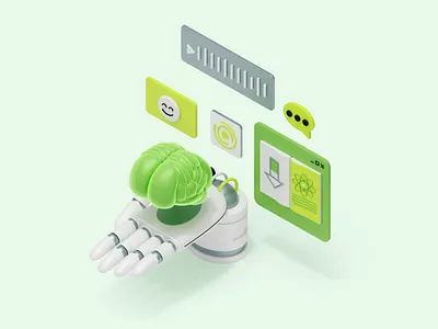 3D machine learning for artificial intelligence 3d 3d animation 3d render after effects animation blender design graphic design illustration motion graphics