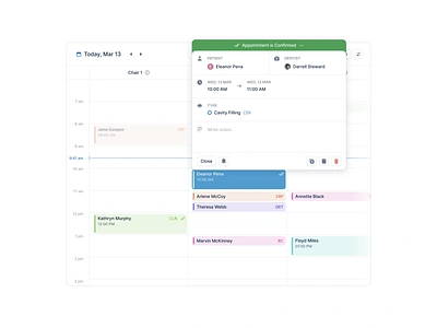 Medical Appointment appointment booking cal calendar calendly clean dentist dentistry flat healthtech medical minimal saas schedule vertical saas white