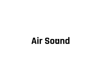 Air Sound Logo branding design graphic design illustration logo typography vector