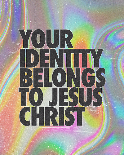 Your identity belongs to Jesus Christ | Christian Poster christian