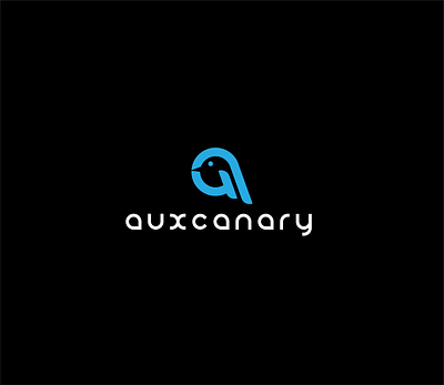 AuxCanary Logo branding design graphic design illustration logo typography vector