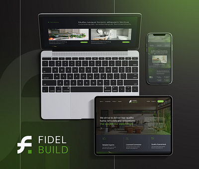 Fidel Build Home Remodelling - Primeum website creative website design figma landing page shopify website website design