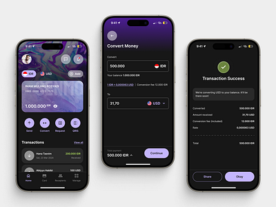 Money Conversion UI Mobile App app exchange mobile money remittance ui ux