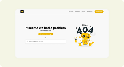 404 Page UI Design 404 branding daily challenge design design challenge ui ux