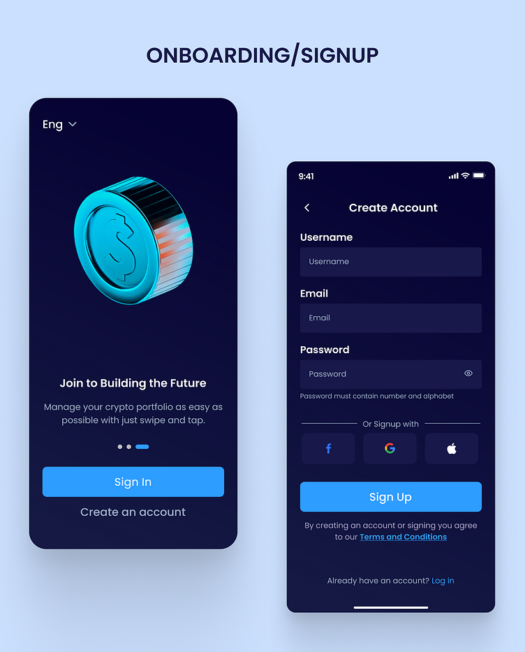 CRYPTOCURRENCY WALLET by UIbyBiba on Dribbble