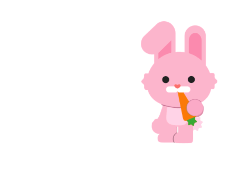 Boxing with rabbits animation