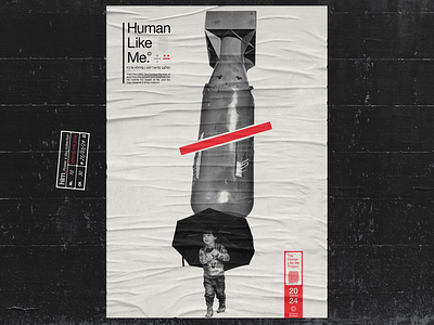 "little Boy 1945" - HLM poster collection No. 10 graphicactivism socialimpactart