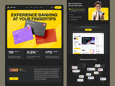 Financial Tool Landing Page Design creative creative website creative website design design website