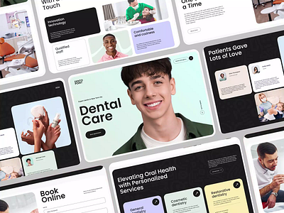 Dental care website design animation branding dental care dental website design graphic design inspiration landing page minimal design modern design motion graphics ui ui design uidesign uiux website website design website development