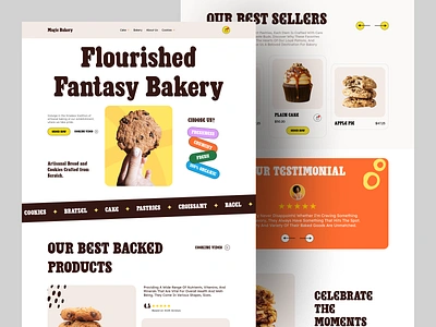 Bakery Shop Website Design! 🧁✨ bakery bakery webdesign bakery website baking bread cake cake shop cookies dessert ecommerce website homepage landing page pastry shop sweet web design web site webdesign website website design