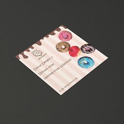 Donut Shop Social media poster branding graphic design logo