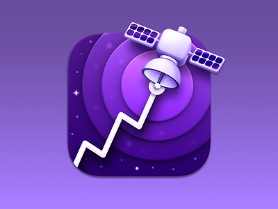 Astro App Icon app app icon chart graph icon icons mac macos madewithsketch satellite