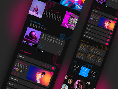 Design concept Dance studio [3] design homepage landing ui ux web design