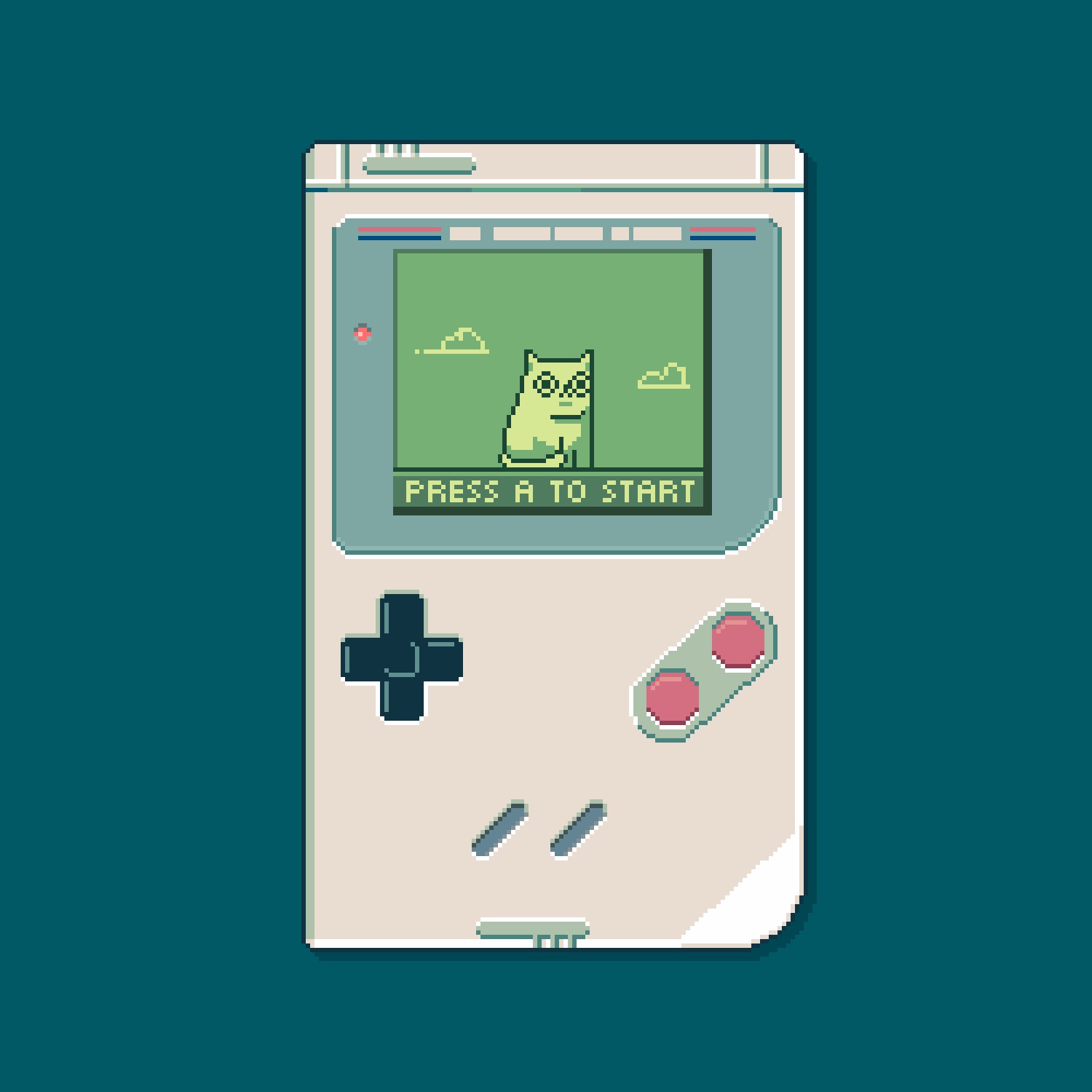 Game Boy Nap 16bit 8 bit 80s 8bit cat cute game art game boy lazy nintendo nostalgia pixel pixel art pixelart retro retrogaming video game