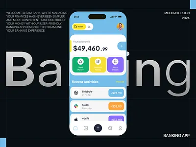 Digital Banking App app app design bank banking banking app digital digital app digital banking app finance finance app hr rumen mobile mobile app mobile banking moder app saas app trendy app wallet wallet app