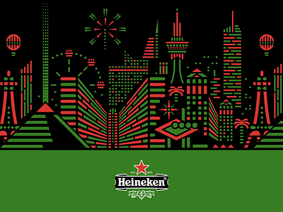 Heineken Las Vegas graphic design heineken las vegas