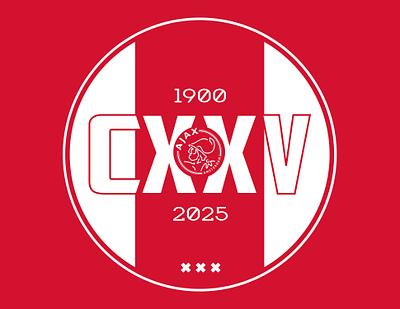 AFC Ajax (125th Anniversary) 125 ajax amsterdam branding design football graphic design identity logo nederland netherlands sport visual art