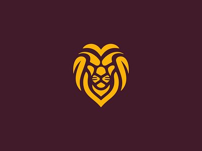 Purple Majesty bold brand identity branding leadership lion logo minimal strength vector