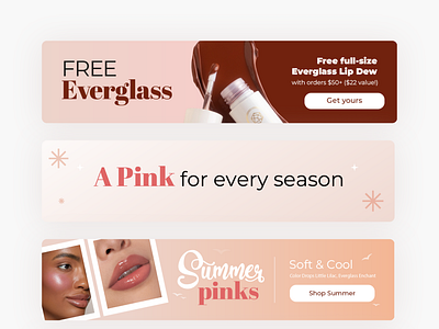 Email Banner for Beauty Product beauty product branding email banner graphic design social media