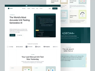 SoftQA - QA Testing Landing Page agency animation b2b clean dipa inhouse framer homepage landing page programming qa quality assurance saas software house startup tools ui web design web development webflow website