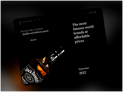 UX/UI for an online store of alcoholic products figma ui ux uxui webdesign